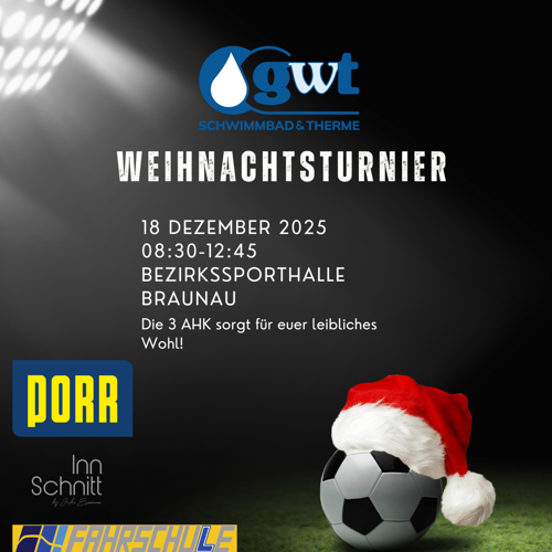 Weihnachtsturnier am 18. Dezember in der Bezirkssporthalle